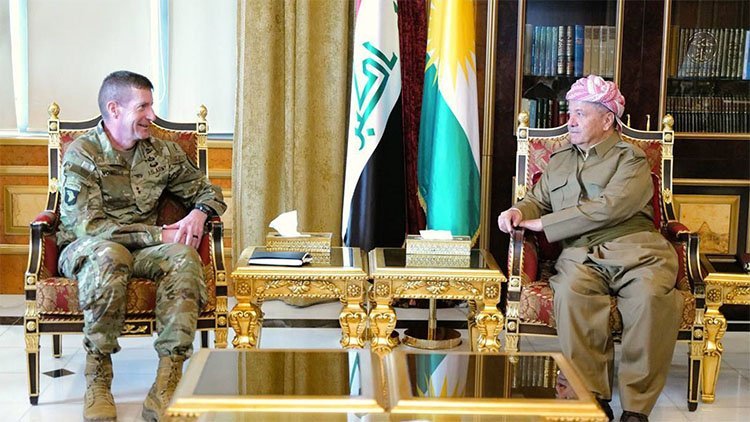 Başkan Barzani, Suriye ve Irak'taki Koalisyon Güçleri Genel Komutanı ile görüştü
