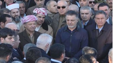 Erbil saldırısının kurbanları Başkan Barzani’nin katıldığı merasimle toprağa verildi