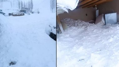 Van'da korkutan anlar! Çığ düştü