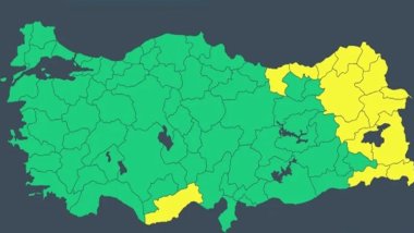 Meteoroloji'den 14 il için sarı kodlu uyarı 
