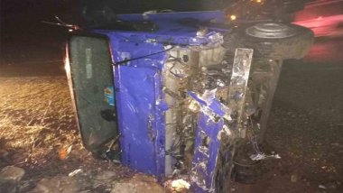 Mardin’de kontrolden çıkan kamyon devrildi: 3 yaralı