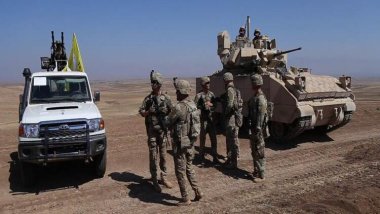 Koalisyon askerleri ile DSG'den ortak tatbikat